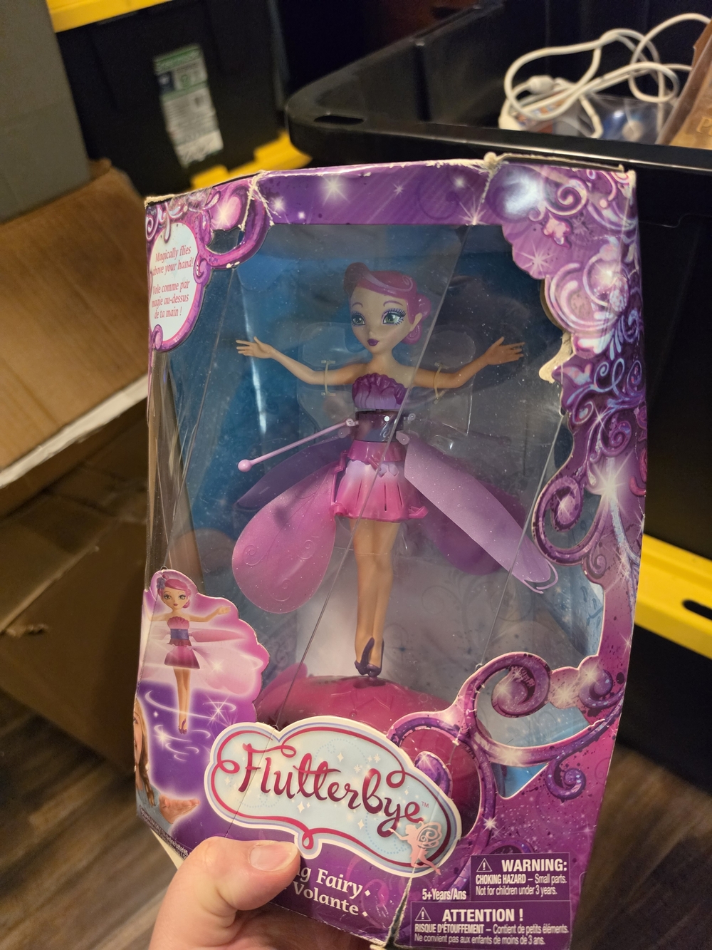Mattel Flutterbye Pink Fairy Doll with Purple Accents
